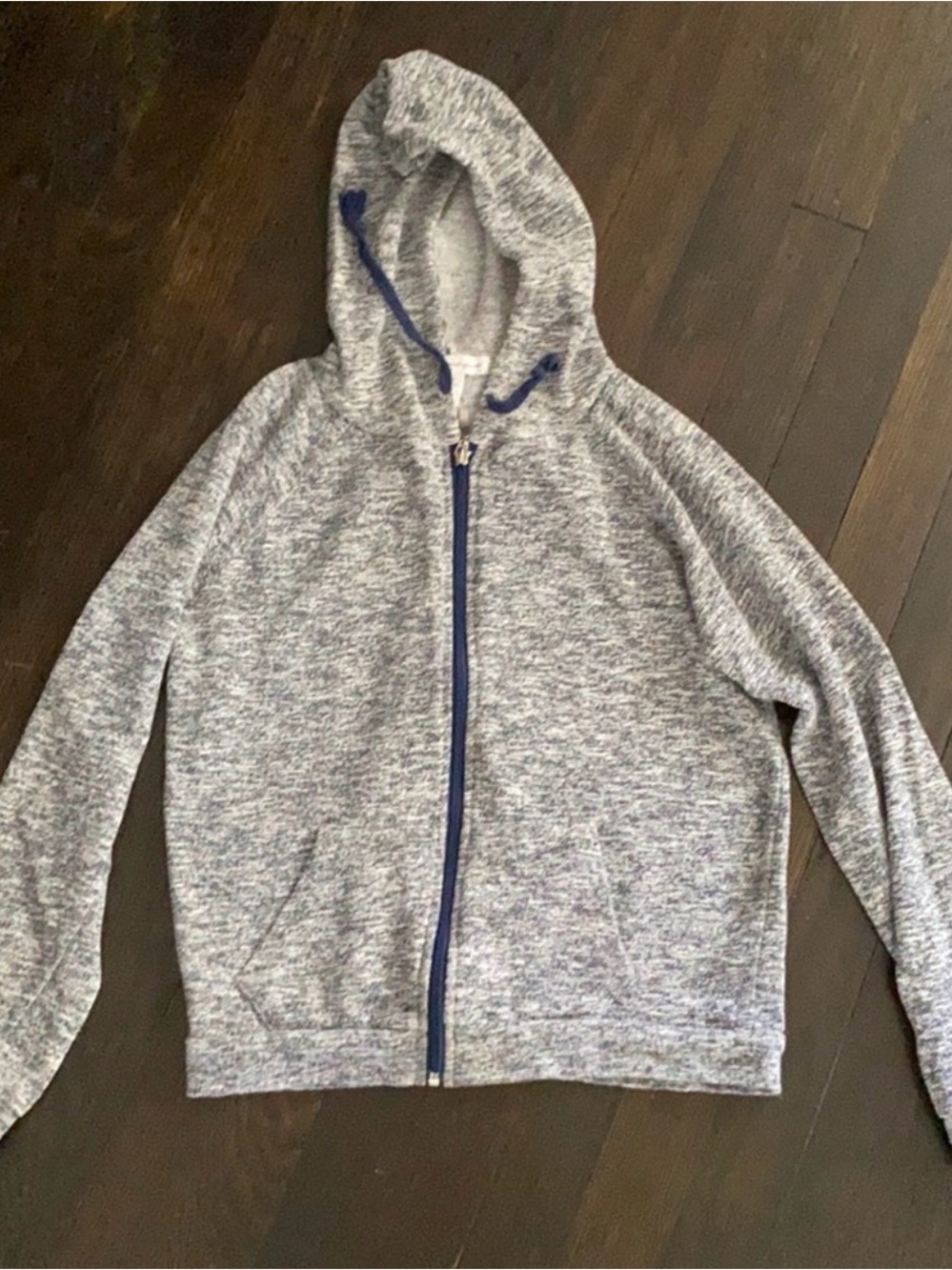 Grey crop zip up hoodie